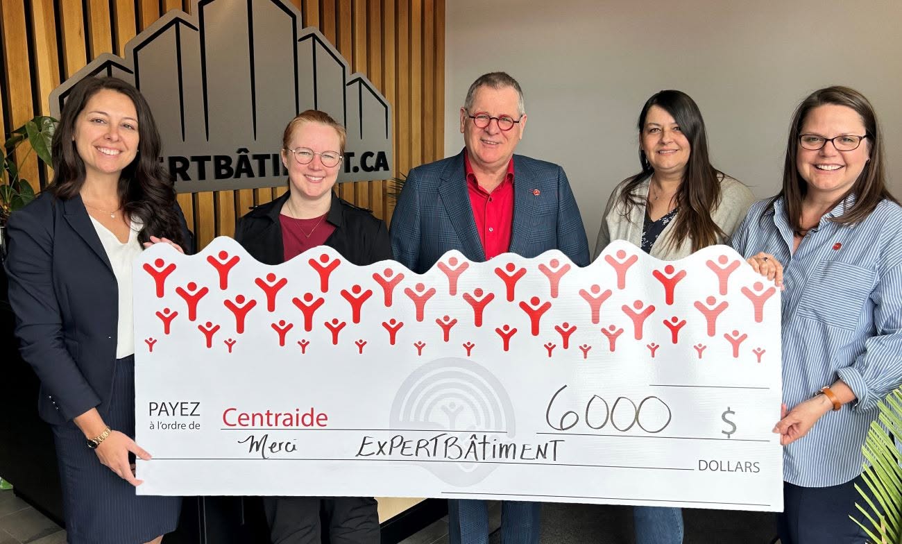 Contribution de 6 000 dollars remise à Centraide en 2023
